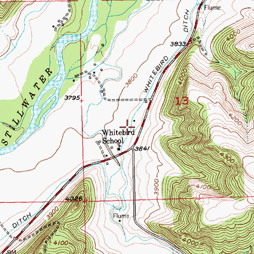 Topographic Map of 03S19E13CACB01 Well, MT