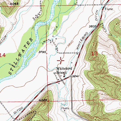 Topographic Map of 03S19E13CBAC01 Well, MT