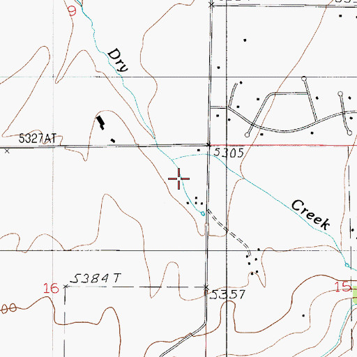 Topographic Map of 03S05E16AA__01 Well, MT