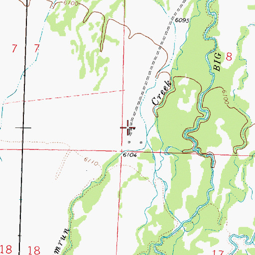Topographic Map of 03S15W08CCCA01 Well, MT