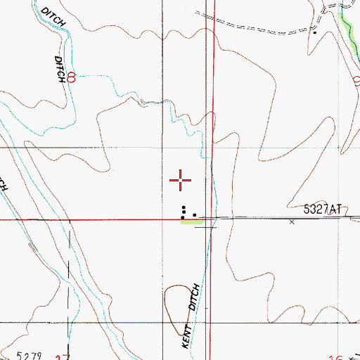 Topographic Map of 03S05E08DD__01 Well, MT