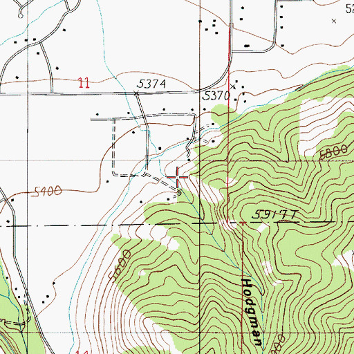 Topographic Map of 03S05E11DDB_01 Spring, MT