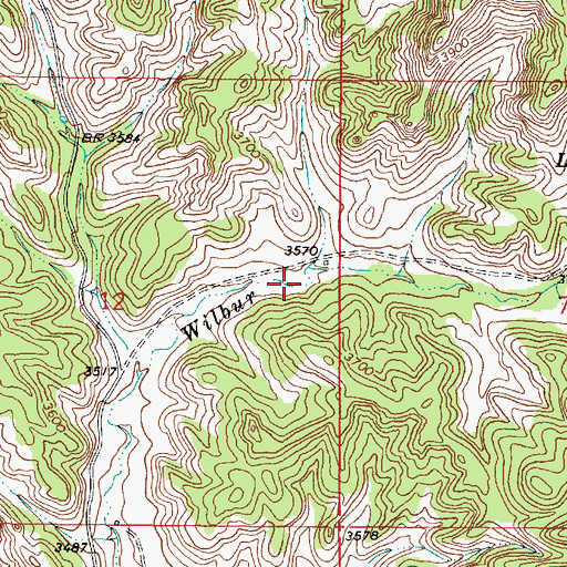 Topographic Map of 03S46E12ADDC01 Well, MT