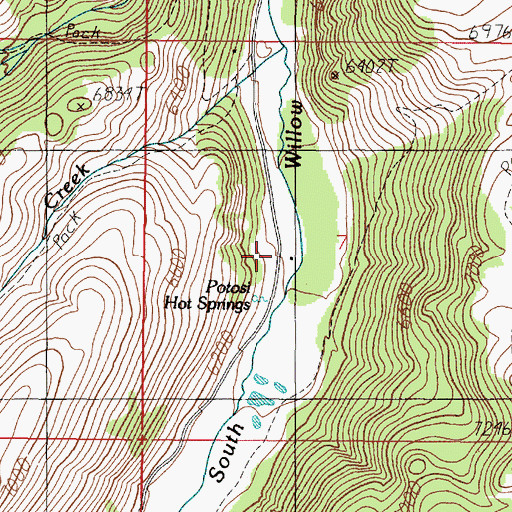 Topographic Map of 02S02W07CAB_03 Spring, MT