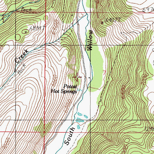 Topographic Map of 02S02W07CAB_05 Spring, MT