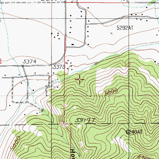 Topographic Map of 03S05E12CB__01 Spring, MT