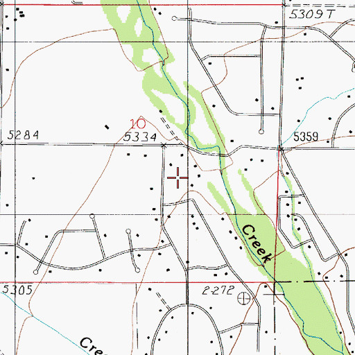 Topographic Map of 03S05E10DB__01 Well, MT