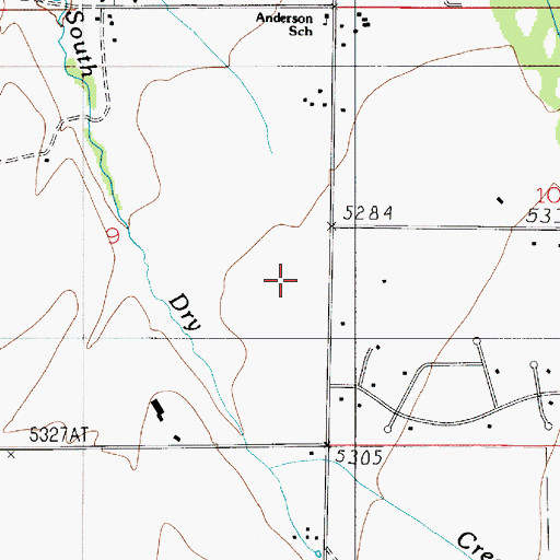 Topographic Map of 03S05E09DA__01 Well, MT