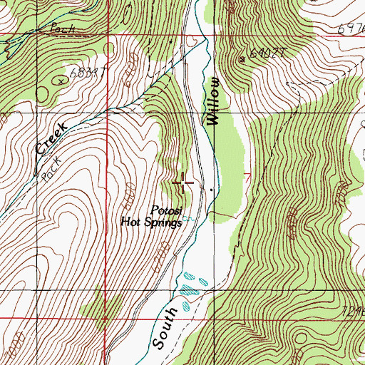 Topographic Map of 02S02W07CAB_04 Spring, MT
