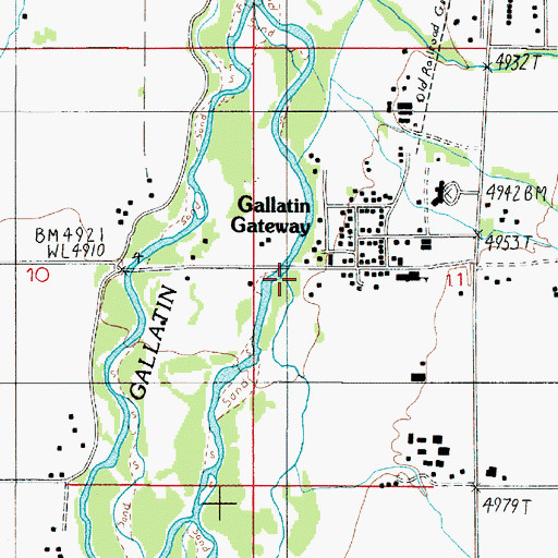 Topographic Map of 03S04E11CBBA01 Well, MT