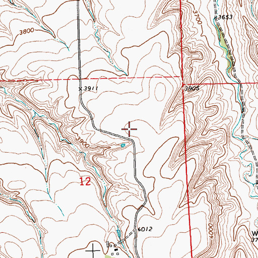Topographic Map of 03S24E12A___01 Well, MT
