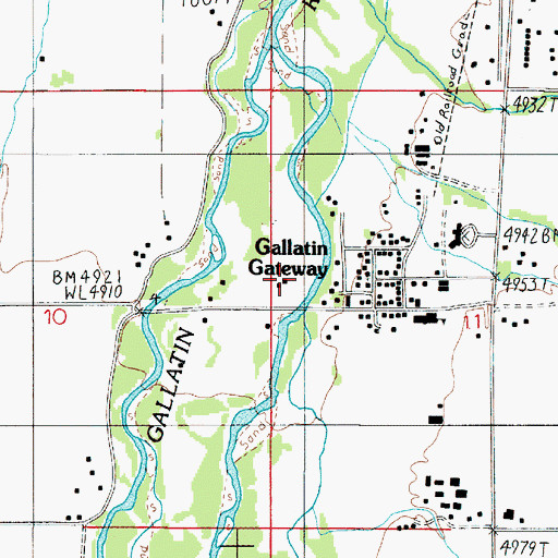 Topographic Map of 03S04E11BCC_02 Spring, MT