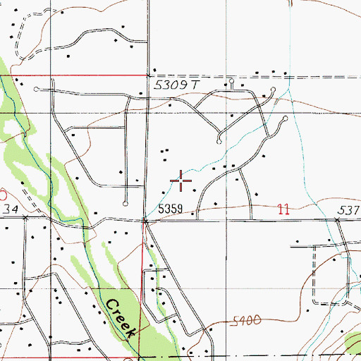 Topographic Map of 03S05E11BC__01 Well, MT