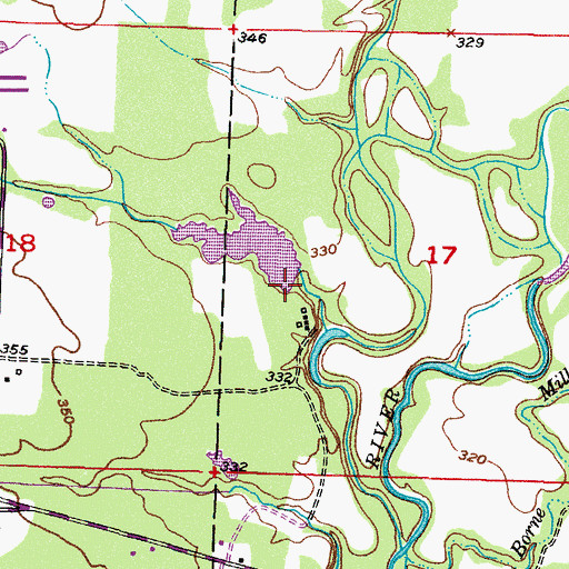 Topographic Map of Tobin Lake Dam, AR