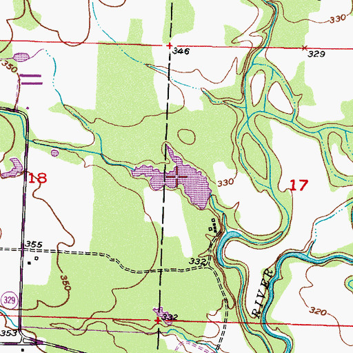 Topographic Map of Tobin Lake, AR