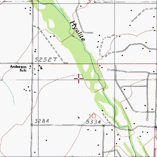 Topographic Map of 03S05E10BA__01 Well, MT
