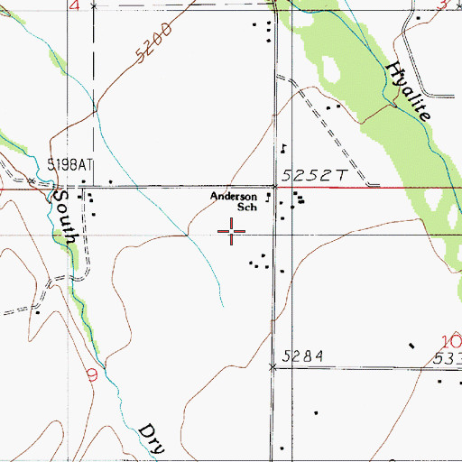 Topographic Map of 03S05E09AA__01 Well, MT