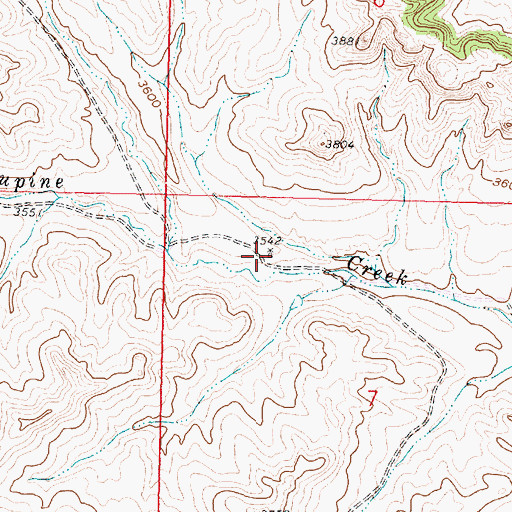 Topographic Map of 03S39E07BACB01 Well, MT
