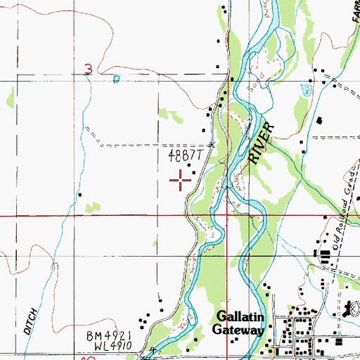 Topographic Map of 03S04E03DD__01 Well, MT