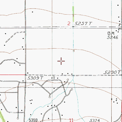 Topographic Map of 03S05E02CD__01 Well, MT