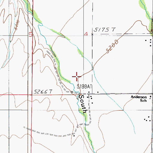 Topographic Map of 03S05E04CD__01 Spring, MT