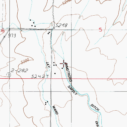 Topographic Map of 03S05E05CC__01 Well, MT