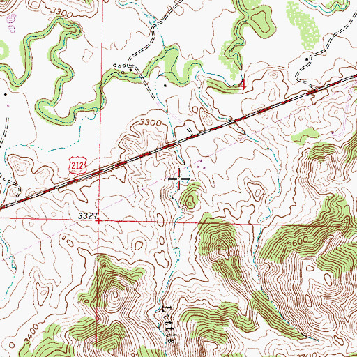 Topographic Map of 03S40E04ADB_01 Well, MT