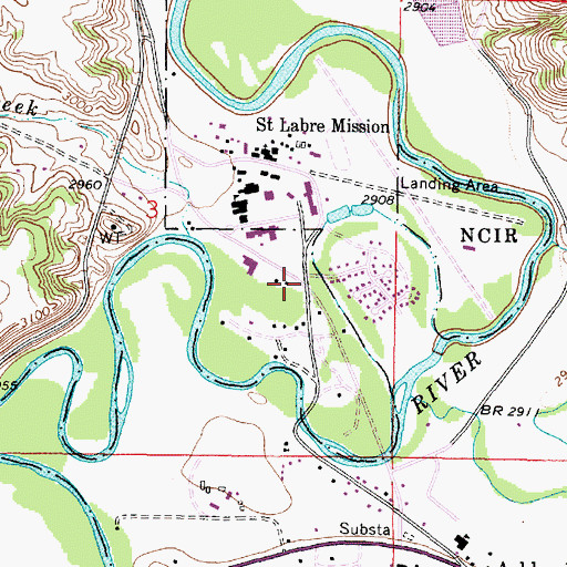 Topographic Map of 03S44E03DAB_01 Well, MT
