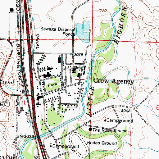 Topographic Map of 03S34E01AA__01 Well, MT