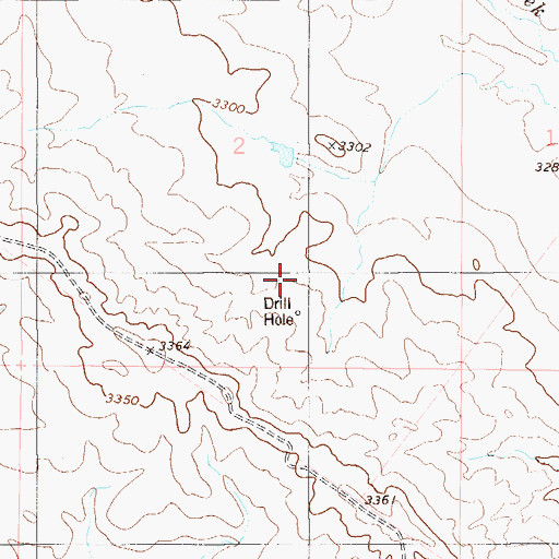 Topographic Map of 03S58E02DC__01 Well, MT