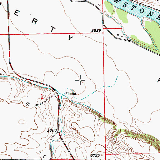 Topographic Map of 03S20E01BCAD01 Well, MT