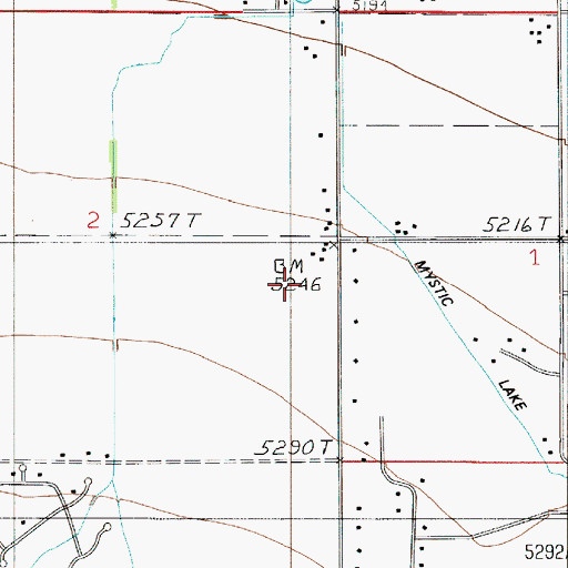Topographic Map of 03S05E02DA__01 Well, MT
