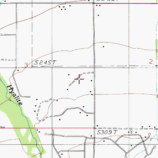 Topographic Map of 03S05E03DA__01 Well, MT