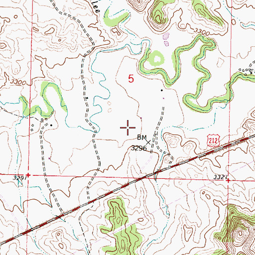 Topographic Map of 03S40E05CBC_01 Well, MT