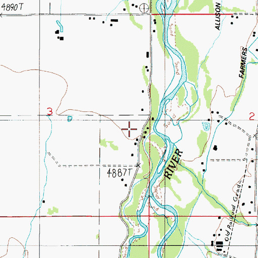 Topographic Map of 03S04E03DAA_01 Well, MT