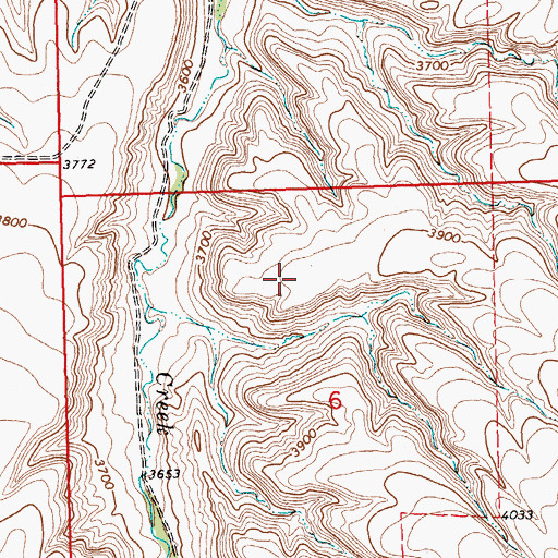 Topographic Map of 03S25E06B___01 Well, MT