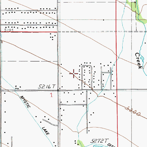 Topographic Map of 03S05E01AC__01 Well, MT