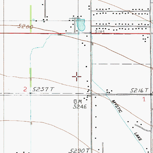 Topographic Map of 03S05E02AD__01 Well, MT