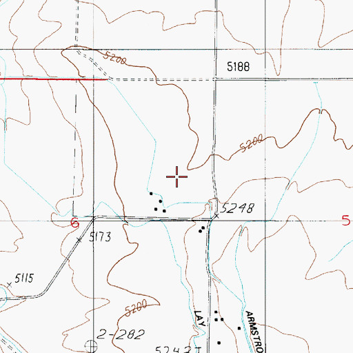 Topographic Map of 03S05E06AD__01 Well, MT