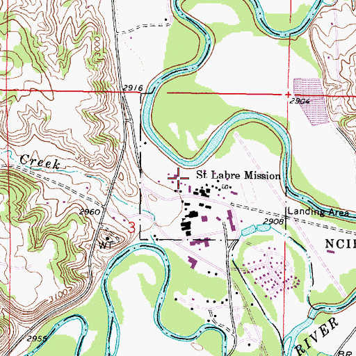 Topographic Map of 03S44E03ACA_01 Well, MT