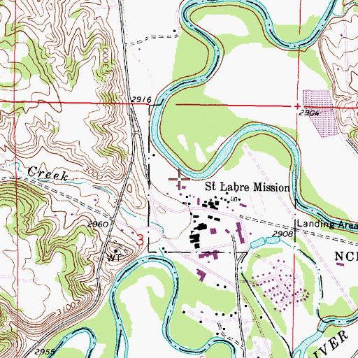 Topographic Map of 03S44E03ACB_01 Well, MT
