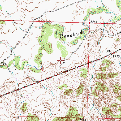 Topographic Map of 03S40E04ACD_01 Well, MT
