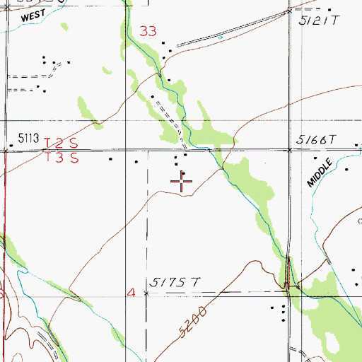 Topographic Map of 03S05E04AB__01 Well, MT