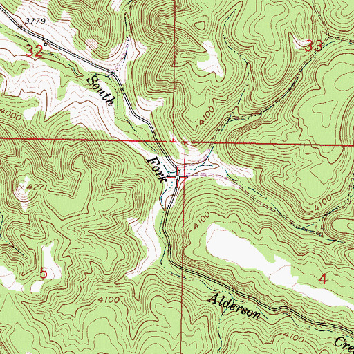 Topographic Map of 03S42E05AAA_01 Well, MT