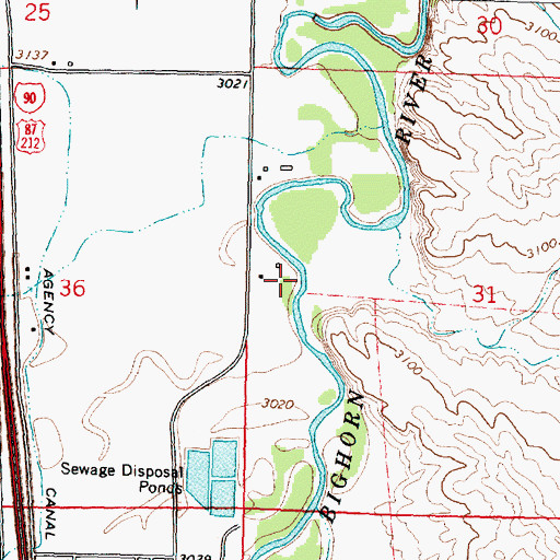 Topographic Map of 02S35E31BC__01 Well, MT