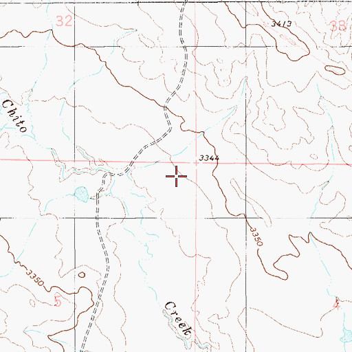 Topographic Map of 03N58E05AAA_01 Well, MT