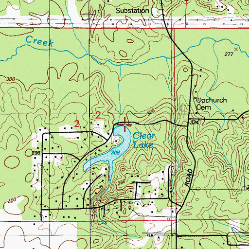 Topographic Map of Clearlake Dam, AR