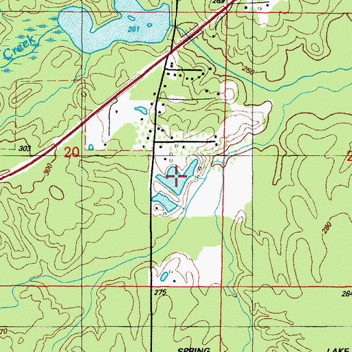 Topographic Map of Hester Lake, AR