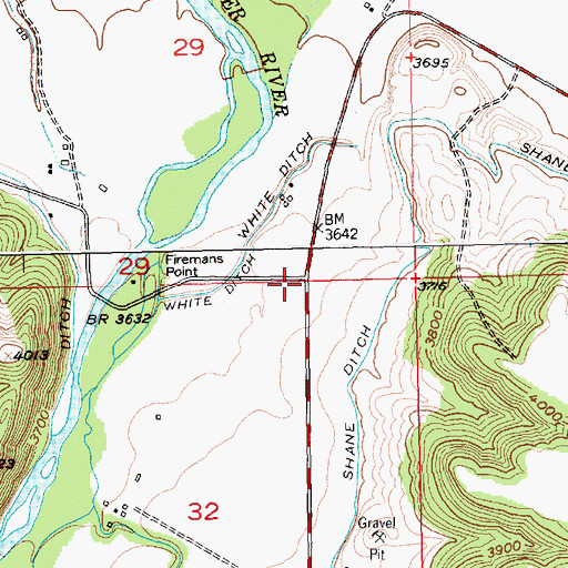 Topographic Map of 02S20E32ABAA01 Well, MT