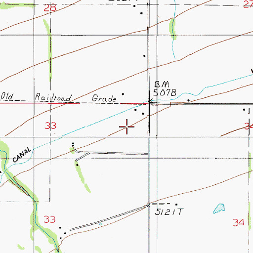 Topographic Map of 02S05E33AA__01 Well, MT
